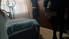 stepdad and friend creampie my pussy cowgirl in bedroom closeup