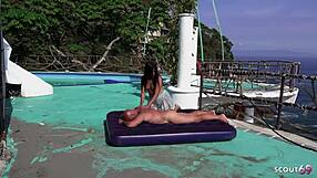 public anal with this latina milf bitch... bent over beach no condom old german tourist deepthroats balls too