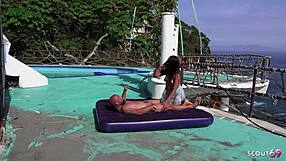 public anal with this latina milf bitch... bent over beach no condom old german tourist deepthroats balls too