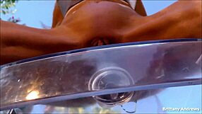 wanna see kinky blonde brittany shove that dildo deep in her wet pussy?
