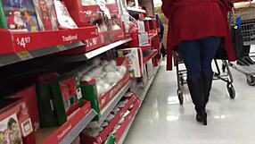 think this candid mommy shopping looks sneaky hidden?