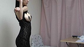 busty japanese bikini babe flashes her hidden perky nipples on cam!