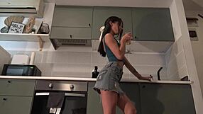 Petite Coed Roommates Flash Skirts, Legs, Ass and Pussy for Extra Likes and Thrills