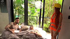 i watch amazing redhead andrea castro take two cocks deep in her pussy