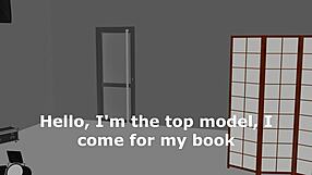 Chinese Top Model Fucks Photographer In Red Lingerie On Sofa For Photos