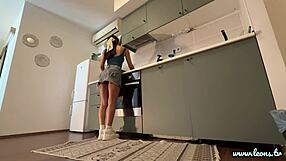 Petite Coed Roommates Flash Skirts, Legs, Ass and Pussy for Extra Likes and Thrills