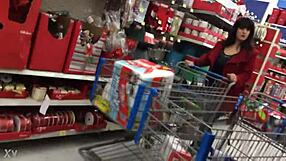 think this candid mommy shopping looks sneaky hidden?