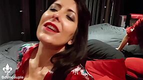 FEMDOM SLAVE BOUND AND GAGGED WITH FULL CUM MOUTH IN UNCENSORED BONDAGE MOVIE!