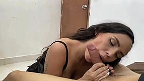 choking my submissive latina neighbor's fat ass with monster cock after getting caught