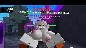 Roblox Slut Fights Then Squirts on Monster BBC in Game Fuck Fest