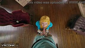 wanna bang princess zelda's wet pussy cowgirl then cum inside in vr parody?