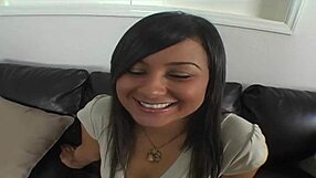 Samira's Shaved Pussy Stretched Wide POV Monster Cock Ride