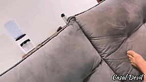 Redhead Girlfriend Flashing Tits Ass Spanking Feet Domination Ripped Clothes