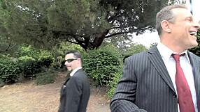 Former Wrestler Pounds Big Titted German Milf's Shaved Pussy in California Home