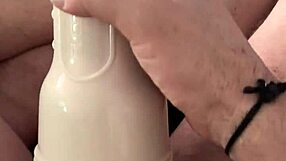 caught me stroking my huge cock with fleshlight after porn binge