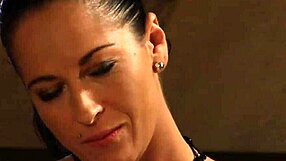 bound big-ass lesbian slaves bent over take deep strapon pounding to orgasm