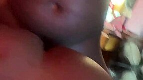 quick creampie fuck before skinny ebony roommate returns from dorm