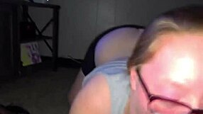thick nerdy glasses girl chokes on bbc in jungle... sloppy deepthroat then bends over for rough pounding pt1 🍆🌿