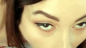 Brunette Deepthroats After Ass Sucking Masturbation Blowjob
