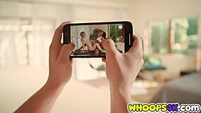 Chubby Lesbians Fuck on Massage Table with Guy