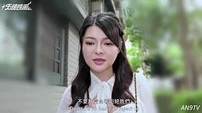 Shy office lady back at work with mouth full of cum after modeling dreams