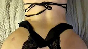 British blonde girlfriend rides cock doggystyle pov! Big natural tits bounce in lingerie fuck