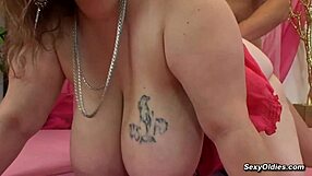 Watch huge tits BBW mom Francessca get fucked doggystyle and bent over!