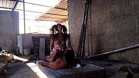 Skinny Thai Stepdaughter Gives Tight Ass on Terrace