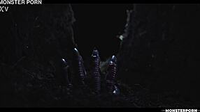 i'm bound in this crazy japanese lesbian monster threesome with huge tits and creampie