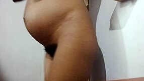 Pregnant stepmom pisses – drink it first?!