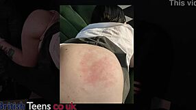 British 18yo College Goth Gets Spanked Hard In Detention Rough Fuck