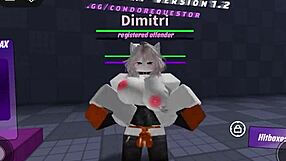 Roblox Slut Fights Then Squirts on Monster BBC in Game Fuck Fest