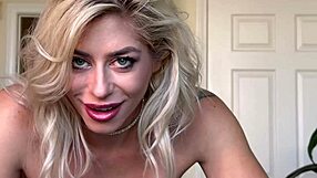 sexy blonde bambi blitz bounces perfect fake tits on huge cock pov