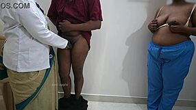 andhra lady doctor cant resist flashing her wet pussy and fucking patient cock in hospital