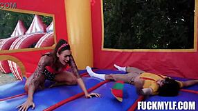my carnival adventure turned into wild passionate wrestling with petite spanish bella's tight body