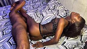 Tight creamy african masseuse pussy stretched by crazy big black cock