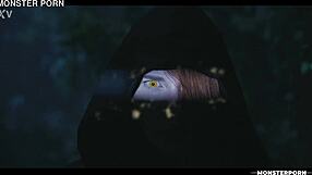 i'm bound in this crazy japanese lesbian monster threesome with huge tits and creampie