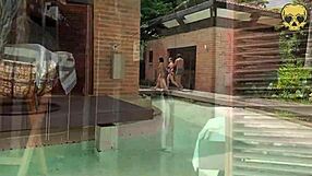 i dive into threesome fun with experienced foreign milf and her lover