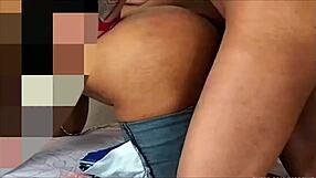 Freshly Divorced Latina Bride Bent Over Bed For Stranger's Huge Cock Pounding