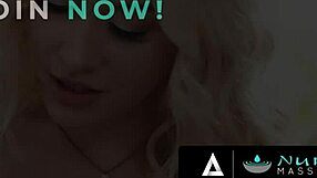 Newlywed Couple's Wild Nuru Massage Fuck! Oiled Bride Deepthroats Monster Cock Cowgirl.