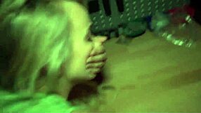 Athletic blonde worships huge cock bent over doggystyle in hot outdoor pov