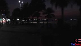 thai teen girlfriend gives boyfriend amazing handjob back home