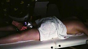 innocent massage on cute feet hides steamy leg fetish twist