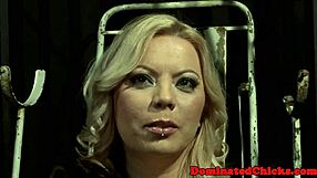 Bound Big-Tit Milf Endures Rough Maledom Dick Sucking Torment