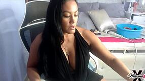 maxine x rides massive bbc dildo for squirting orgasms tonight