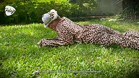 Lion Leopard Lesbians Clash In Wild Outdoor Sex Game!