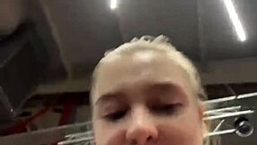 hey, ever seen such extreme gym fucking with a horny teen's wet pussy out in public?