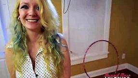 Hot Blonde Chelsie R Deepthroats Cock After Fingering Pussy Then Gets Banged Hard In Group!