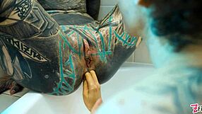 Insane Lesbian Goth Fisting Leads to Bathtub Prolapse Squirt ATM.