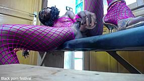 Would Skinny Ebony Swap Dildo for My Cock?